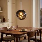 Metal Entryway Chandelier, 11 in., Gold, Silver & Red Copper Finishes styled in a warm modern interior