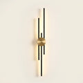 Full Copper Linear Wall Sconce, 25 to 48 in Lengths on a warm cream background
