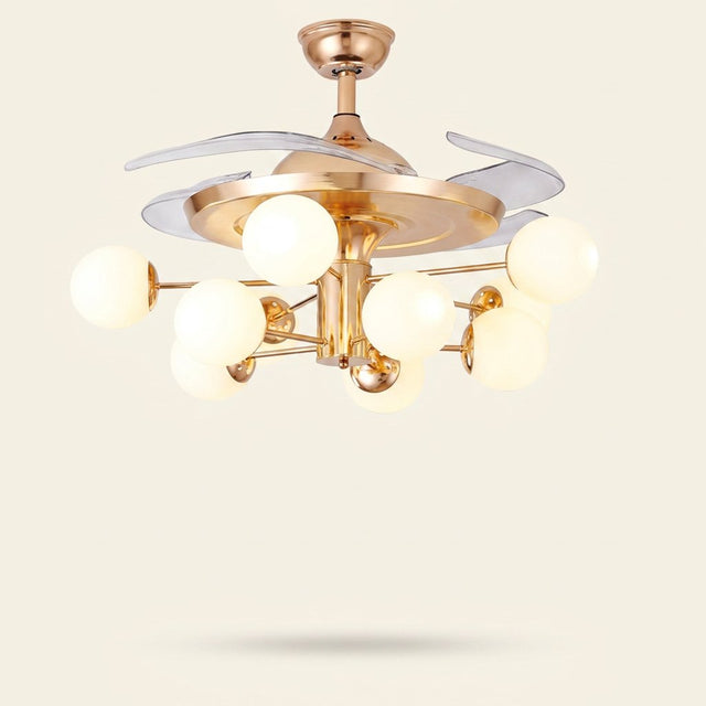 Nordic Ceiling Fan with Tri-Color LED Light & Remote, 42 or 48 in. on a warm cream background