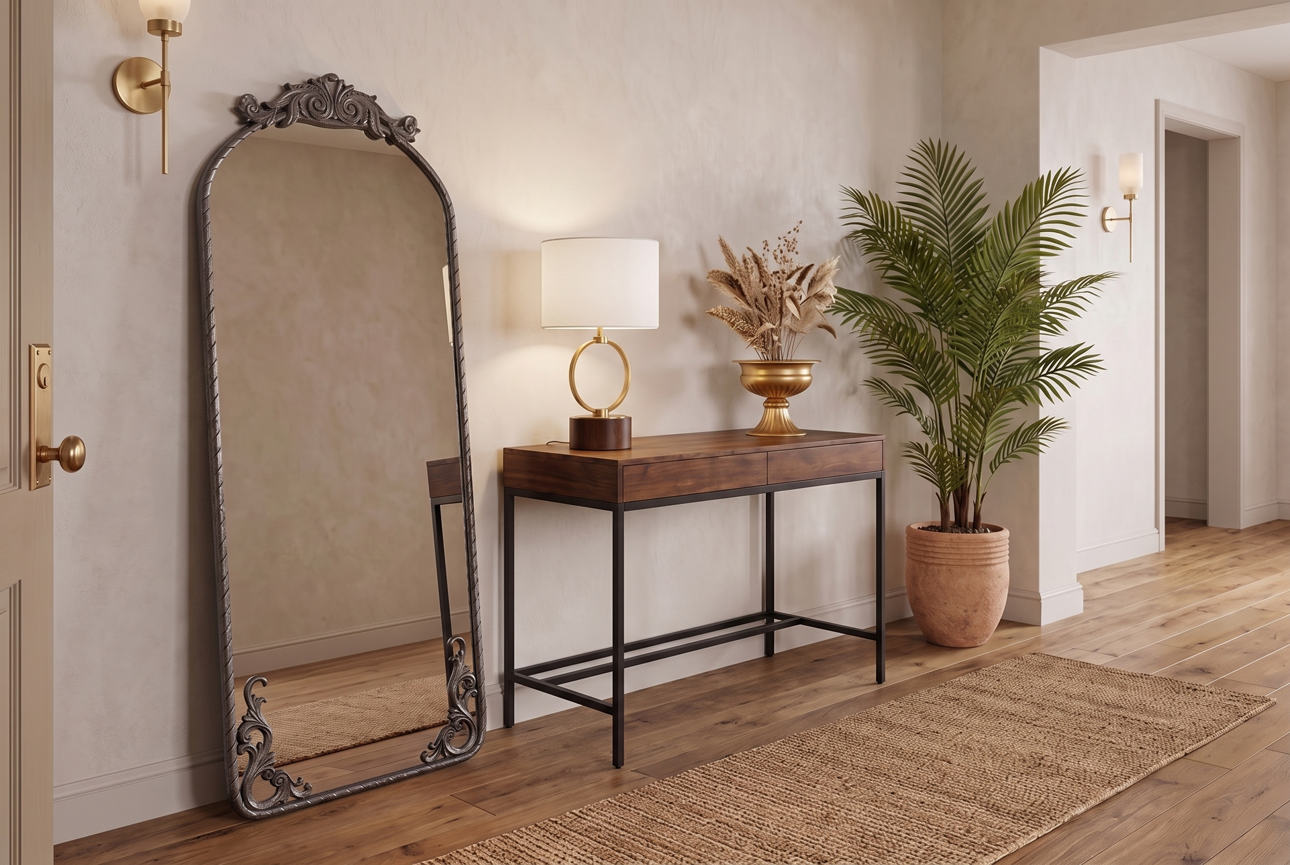 Shop the Entryway room scene with Nordic table lamp
