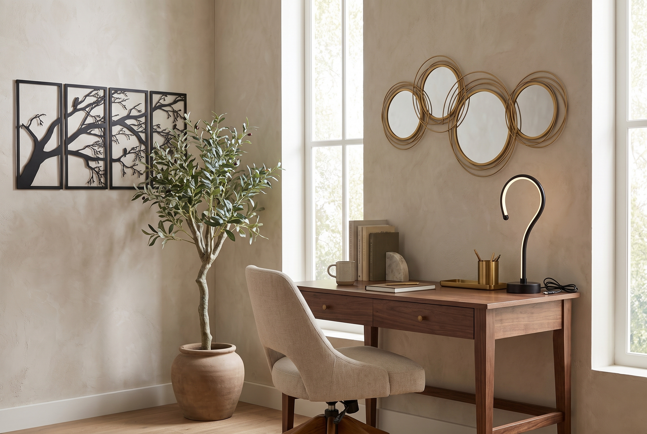 The Home Office Edit - shoppable scene (single lamp)